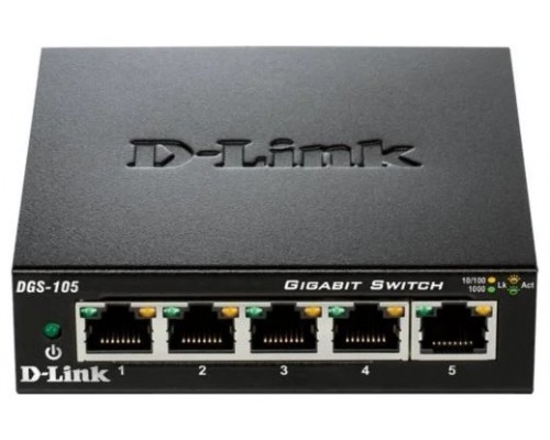 D-Link DGS-105GL Switch 5xGB Metal Plug&Play