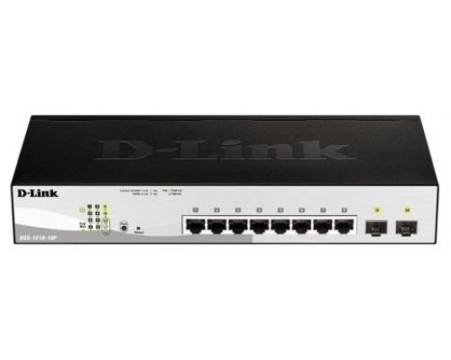 SWITCH D-LINK 10P DGS-1210-10P/E 8P 10/100/1000 PoE