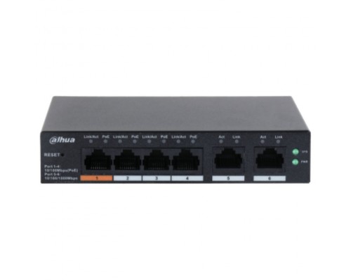 SWITCH CLOUD DAHUA DH-CS4006-4ET-60 SWITCH WITH 4-PORT POE