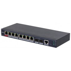 SWITCH IT DAHUA DH-SG4010P-2F 10-PORT MANAGED DESKTOP GIGABIT SWITCH 8-PORT POE