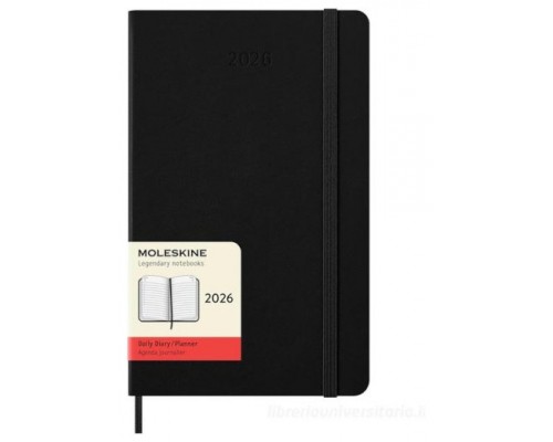 AGENDA 2026 TAPA DURA 12 MESES DIARIA L (13 X 21 CM) NEGRA MOLESKINE DHB12DC3Y26 (Espera 4 dias)