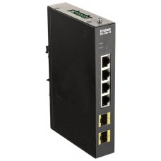 SWITCH INDUSTRIAL D-LINK DIS-100G-6S SIN GESTION 4P