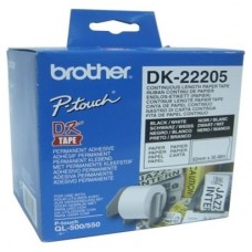 BROTHER CINTA CONTINUA BLANCA PAPEL 62MM 30,48M