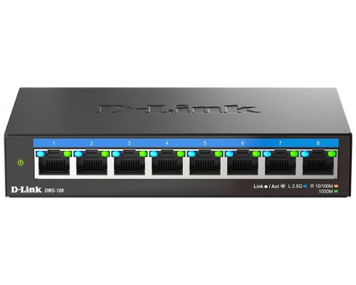 SWITCH NO GESTIONABLE DLINK DMS-108 8P MULTIGIGABIT