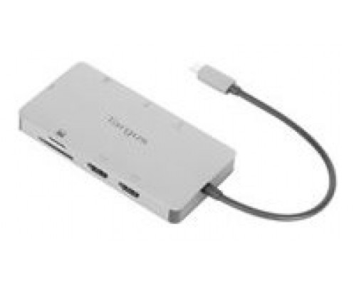 DOCKING STATION TARGUS TIPO C A 2x HDMI 2.0 2x USB-A PLATA