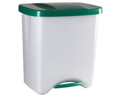 PAPELERA PEDALBIN ECOLOGIC 40L TAPA VERDE DENOX DP357 (Espera 4 dias)