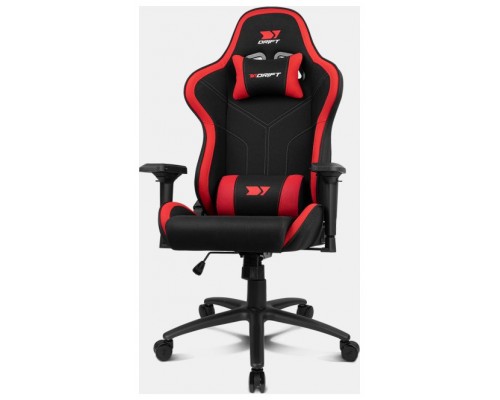 SILLA GAMING DRIFT DR110BR TEJIDO NEGRO ROJO