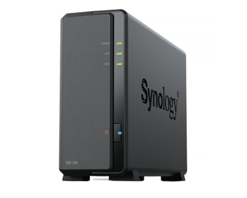 NAS SYNOLOGY 1 BAY DS124 1GB 2 x USB 3.2 1 x RJ45 GIGA (Espera 4 dias)