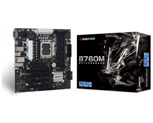 PB BIOSTAR B760MXC PRO Skt 1700 4XDDR5 2M,2 GEN4X1-SX27 PB BIOSTAR B760MXC PRO Skt 1700 4XDDR5 2M,2 GEN4X1