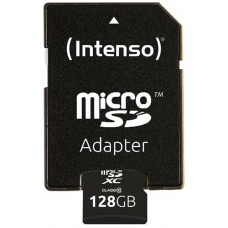 Intenso 3413491 Micro SD clase 10 128GB c/adapt-SX7 Intenso 3413491 Micro SD clase 10 128GB c/adapt