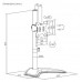 SOPORTE MONITOR MESA CON PEANA GIRA INCLI 10KG 17-32