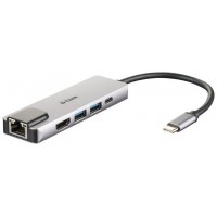 Hub USB 3.0 Tipo-C D-Link DUB-M520/ 2 Puertos USB/ 1