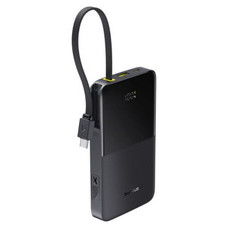 OS-BASEUS ENERFILL FC51 BIPOW2 PRO DIGITAL DISPLAY POWER BANK WITH BUILT-IN CABLE 10000MAH 22.5W COSMIC BLACK (Espera 4 dias)