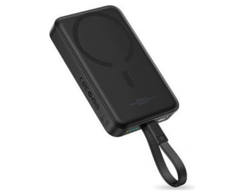 OS-BASEUS ENERFILL FM11 MAGNETIC POWER BANK WITH BUILT-IN USB CABLE 10000MAH 30W COSMIC BLACK (Espera 4 dias)