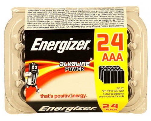 CAJA 18+6 PILAS ALKALINAS POWER TIPO LR03 (AAA) ENERGIZER E303513201 (Espera 4 dias)