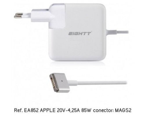 CARGADOR PORTATIL EIGHTT ESPECIFICO COMPATIBLE APPLE 20V-4,25A 85W MAGSAFE2