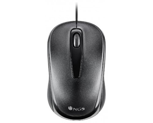 RATON OPTICO CON CABLE DE 1200 DPI Y CONEXION USB