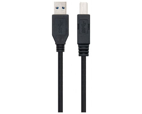Ewent EW-100103-020-N-P cable USB 1,8 m USB 3.2 Gen 1 (3.1 Gen 1) USB A USB B Negro (Espera 4 dias)