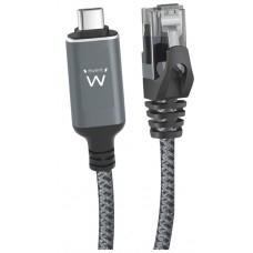 EWENT Cable USB-C 3.1 A RJ45 CAT6 FTP, 1Gbps, 3m
