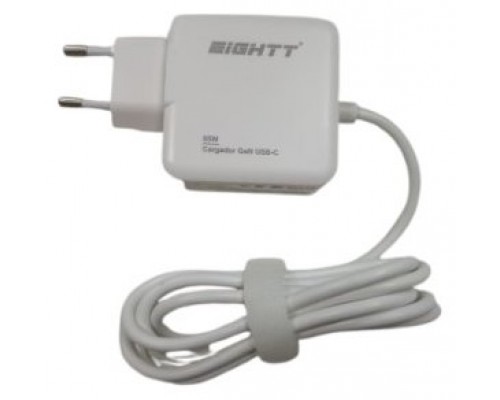 Eightt - Cargador Universal Type C Max 65W GAN 5-20V-HO8 Eightt - Cargador Universal Type C Max 65W GAN 5-20V