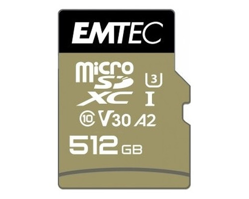 MEMORIA SD MICRO 512GB EMTEC SPEEDIN PRO 100MB/S SD +-SX14 MEMORIA SD MICRO 512GB EMTEC SPEEDIN PRO 100MB/S SD +