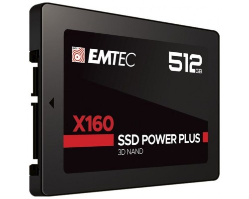 SSD 2.5" 512GB EMTEC X160 3D NAND SATA3 BULK (500GB) (Espera 4 dias)