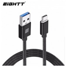 Eightt - Cable USB 3.0 a Type C - 1.0m - Trenzado-HO4 Eightt - Cable USB 3.0 a Type C - 1.0m - Trenzado