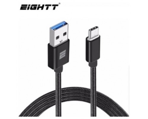 Eightt - Cable USB 3.0 a Type C - 1.0m - Trenzado-HO4 Eightt - Cable USB 3.0 a Type C - 1.0m - Trenzado
