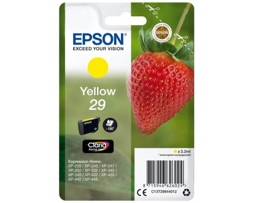 TINTA EPSON C13T29844012 Nº 29 AMARILLO (Espera 4 dias)