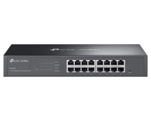 TP-Link ES216G switch Gestionado Gigabit Ethernet (10/100/1000) Negro (Espera 4 dias)