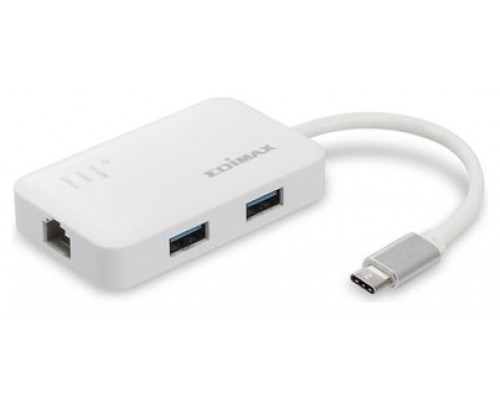 HUB EDIMAX EU-4308 USB-C 3PTOS USB3.0 +1RJ45 (Espera 4 dias)