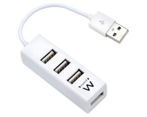 EWENT EW1122 MINI-HUB USB 4 PUERTOS BLANCO