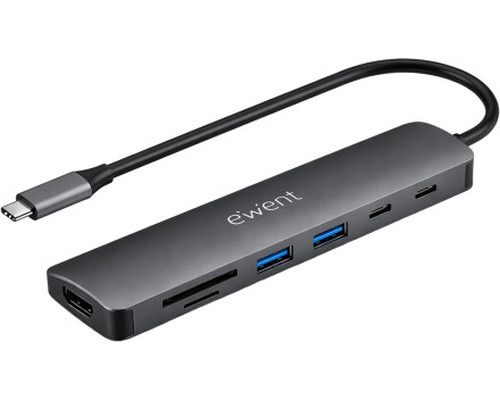 DOCKING EWENT EW1152 USB-C 7EN1 HDMI USB-C 2XUSB-A LECTOR SD MICROSD-SX7 DOCKING EWENT EW1152 USB-C 7EN1 HDMI USB-C 2XUSB-A LECTOR SD MICROSD