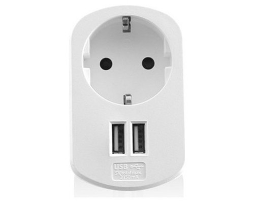 CARGADOR DE PARED EWENT EW1211 2 PUERTOS USB 3.1A (Espera 4 dias)