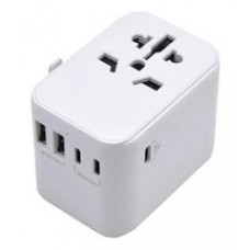 Ewent EW1470 adaptador de enchufe eléctrico Universal Blanco (Espera 4 dias)