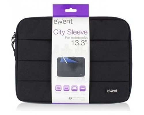 Ewent City maletines para portátil 33,8 cm (13.3") Funda Negro (Espera 4 dias)