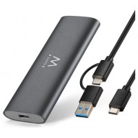 Ewent EW7061 caja para disco duro externo Caja externa para unidad de estado sólido (SSD) Gris Oscuro (Espera 4 dias)