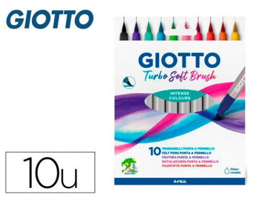 ESTUCHE 10 UDS TURBO SOFT BRUSH GIOTTO F426800 (Espera 4 dias)