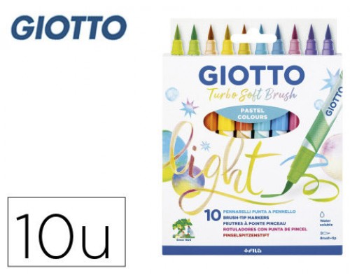 ESTUCHE 10 UDS TURBO SOFT BRUSH PASTEL GIOTTO F426900 (Espera 4 dias)