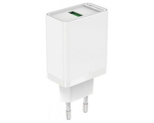 CARGADOR PARED 18W USB-A 3A BLANCO VENTION (Espera 4 dias)