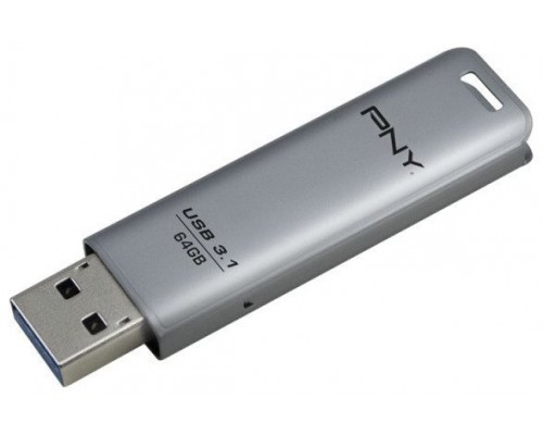 PNY USB Elite Steel 3.1 64GB / Lectura 80Mb/s