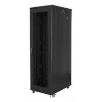 ARMARIO LANBERG RACK 19" 42U 800X1000 FLAT PACK PUERTA PERFORADA NEGRO
