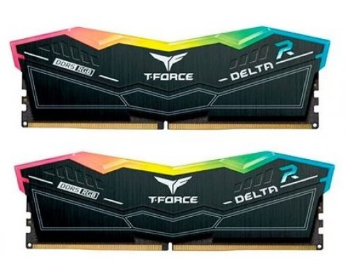 DDR5 TEAMGROUP T-FORCE DELTA RGB 16GB X2 7200 NEGRO