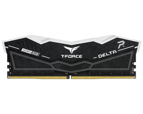 DDR5 TEAMGROUP T-FORCE DELTA RGB 32GB X2 6000 NEGRO CL30-39-39-76 1.4V