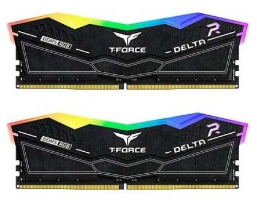 DDR5 TEAMGROUP T-FORCE DELTA RGB 32GB X2 6000 NEGRO