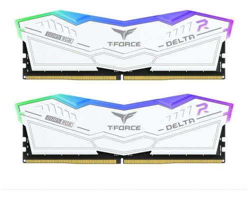 DDR5 TEAMGROUP T-FORCE DELTA RGB 16GB X2 6400 BLANCO