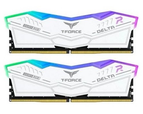 DDR5 TEAMGROUP T-FORCE DELTA RGB 16GB X2 7200 BLANCO