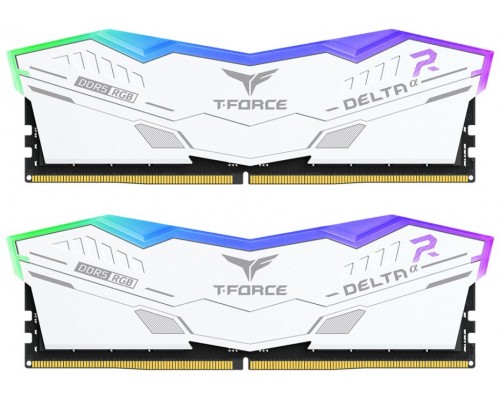 DDR5 TEAMGROUP T-FORCE DELTA RGB 16GB X2 6000 NEGRO CL30-39-39-76 1.4V