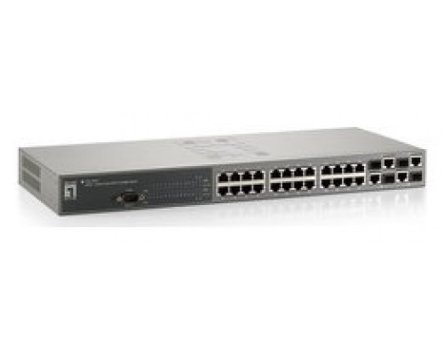 SWITCH LEVEL ONE GESTIONABLE L2 24P 10/100 + 4P