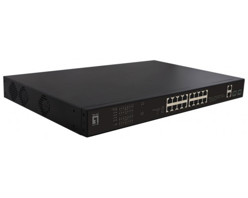 SWITCH LEVEL ONE NO GESTION 16P 10/100 POE 270W + 2